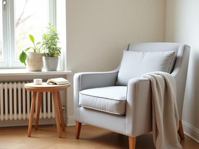 Klassisk lenestol med treben